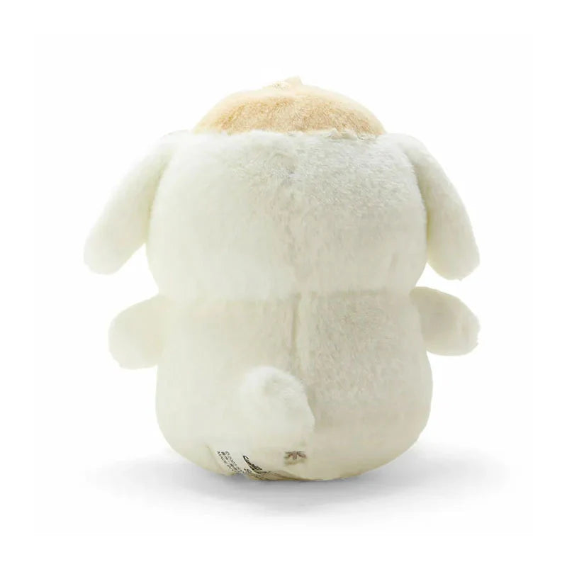 Sanrio Characters White Plush Keychain with Mascot