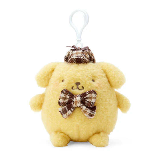 Pompompurin Mocha Checkered Mascot Clip On