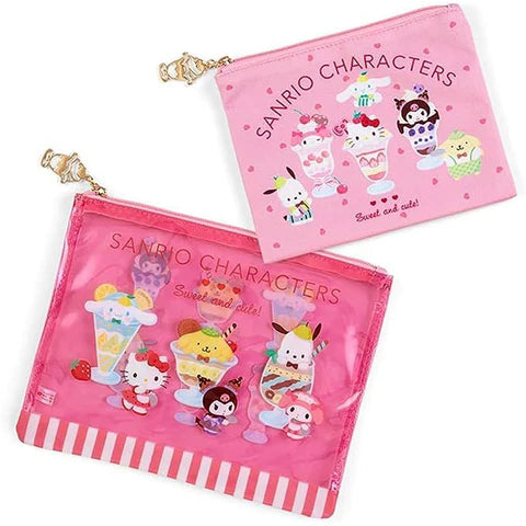 Sanrio Characters Ice Cream Flat Pouch