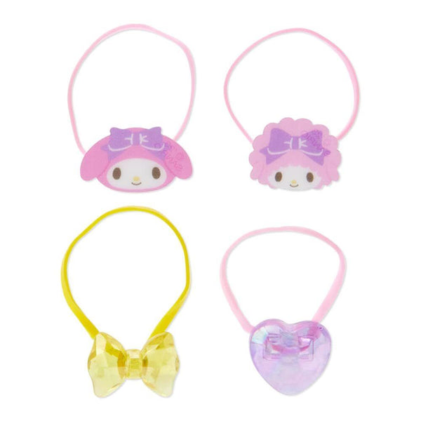 Sanrio Characters Mini 4 piece Ponytail Holders