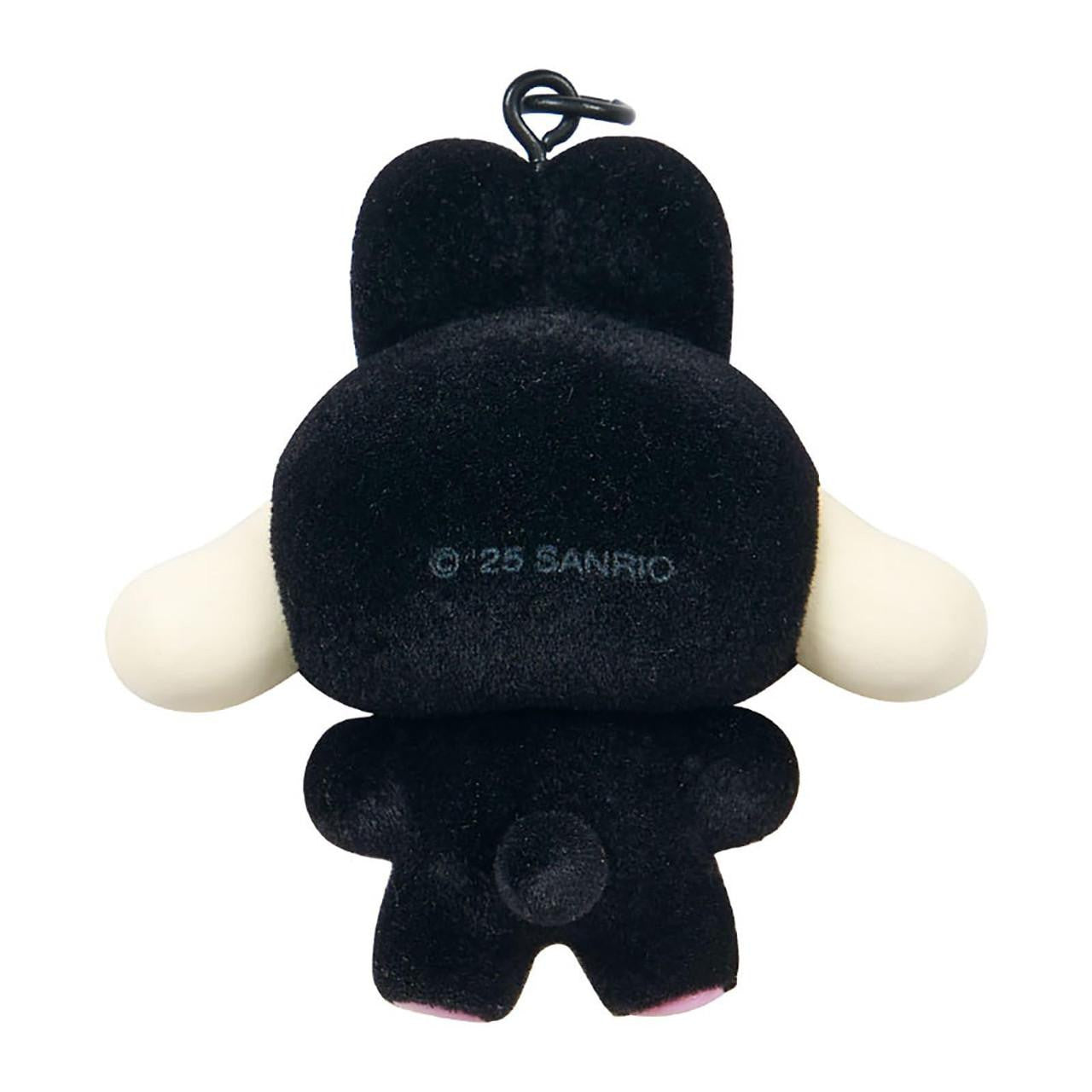 Cinnamoroll Black and Pink Bear Keyring with Plastic Mascot