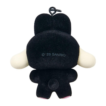 Cinnamoroll Black and Pink Bear Keyring with Plastic Mascot