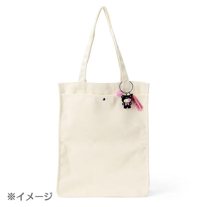 Cinnamoroll Black and Pink Bear Keyring with Plastic Mascot