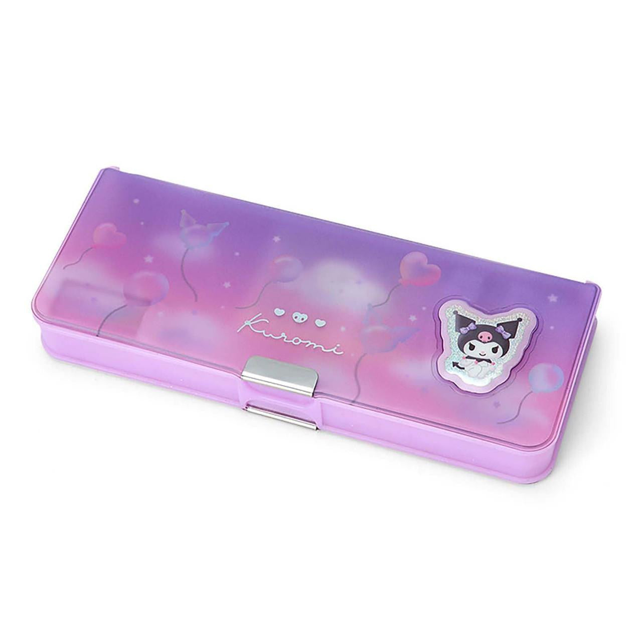Kuromi Translucent Double Pencil Case