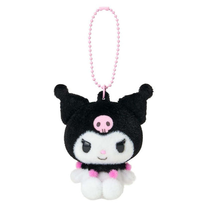 Kuromi Steel Keychain with Flocky Mascot