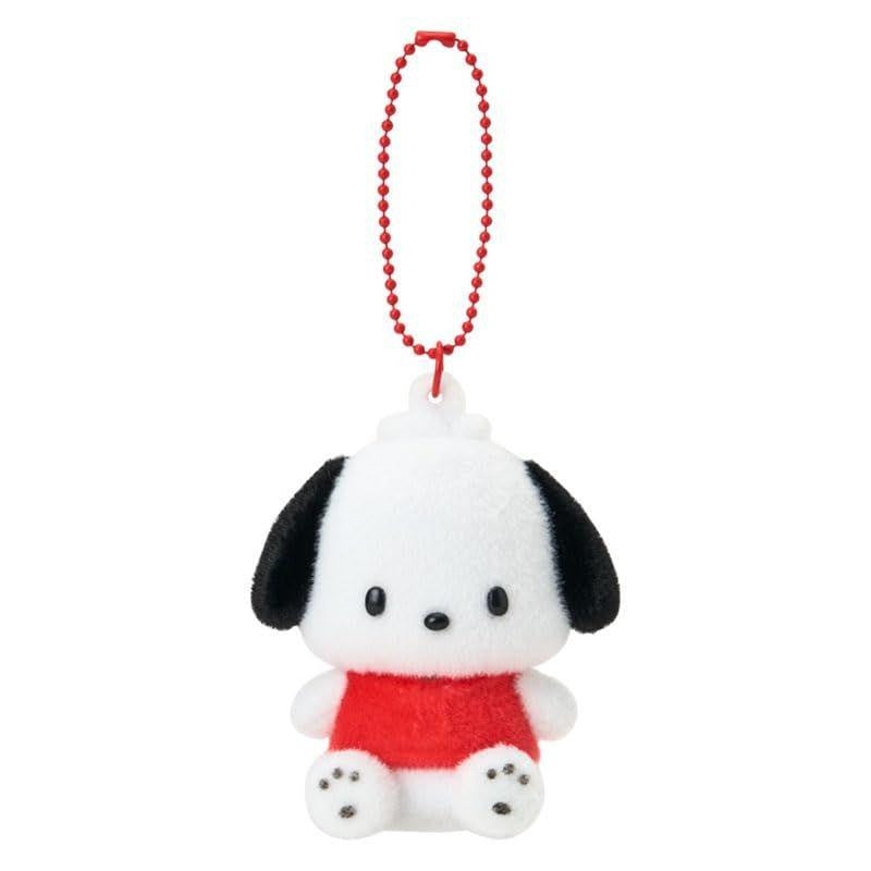 Pochacco Steel Keychain with Flocky Mascot