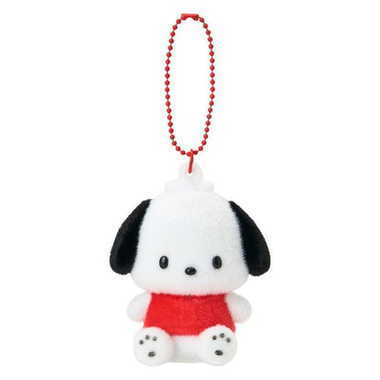 Pochacco Steel Keychain with Flocky Mascot