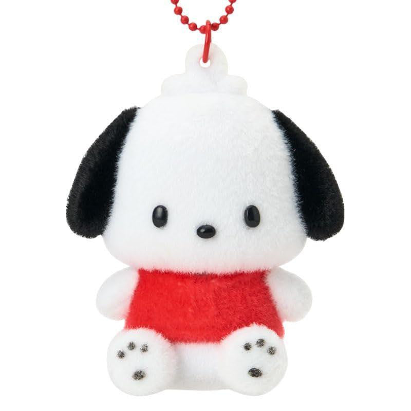 Pochacco Steel Keychain with Flocky Mascot