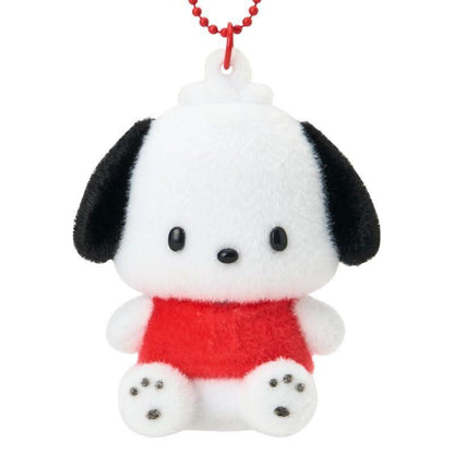 Pochacco Steel Keychain with Flocky Mascot