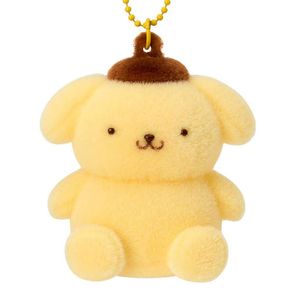 Pompompurin Steel Keychain with Flocky Mascot