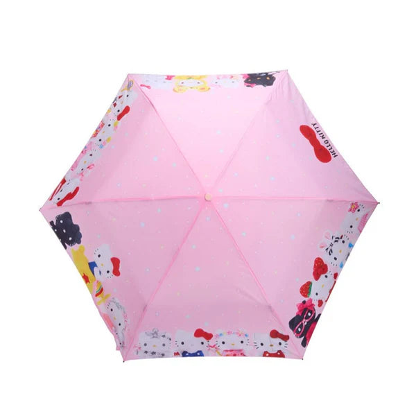 Hello Kitty 50th Anniversary Pink Foldable Umbrella