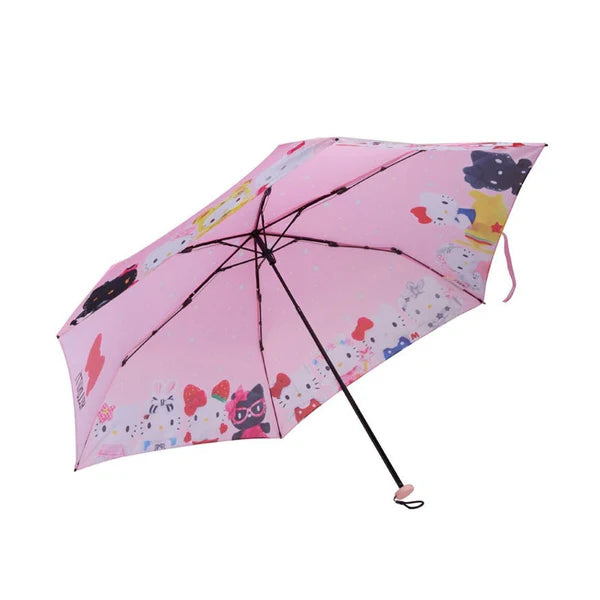 Hello Kitty 50th Anniversary Pink Foldable Umbrella