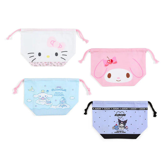 Sanrio Characters Lunch Drawstring Bag WH