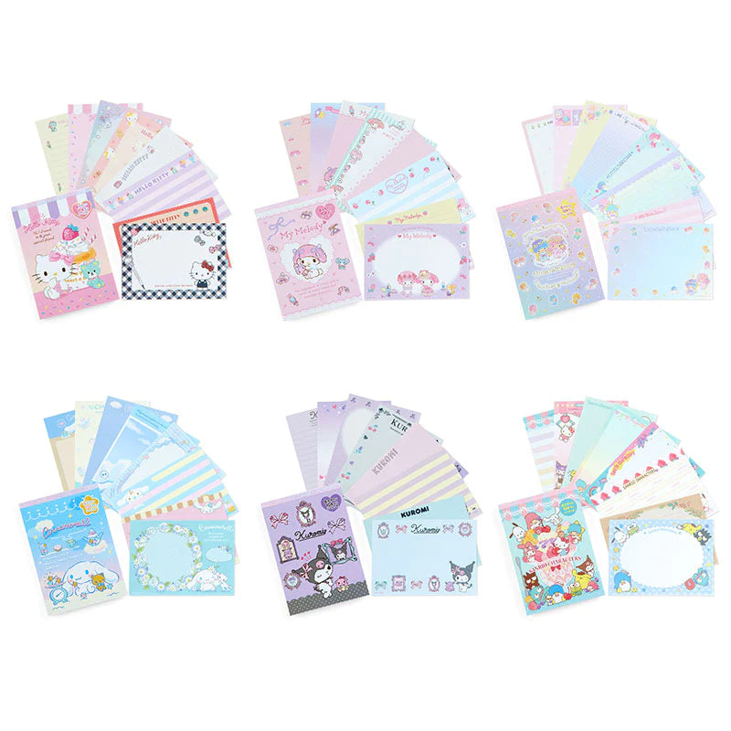Sanrio Characters 8-Design Memo Pad