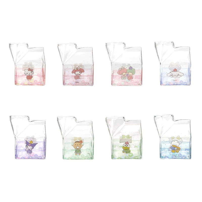 Sanrio Characters Milk Carton Shaped Glass