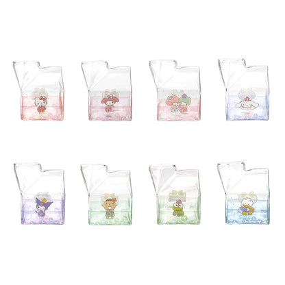 Sanrio Characters Milk Carton Shaped Glass