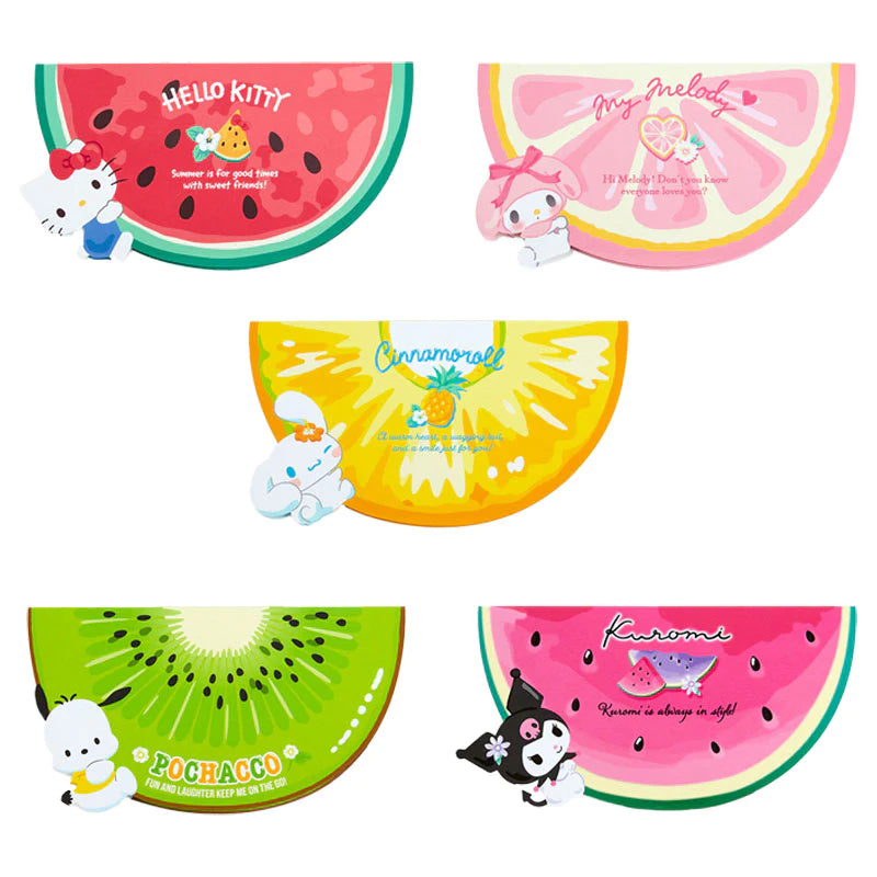 Sanrio Characters Fruit Memo Pad