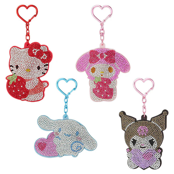 Sanrio Characters Rhinestone Keychain