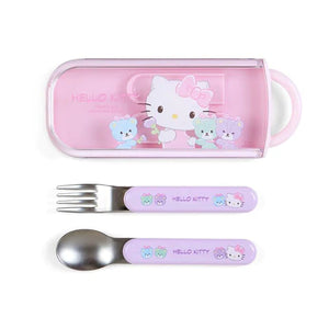 Hello Kitty Pink Spoon & Fork Set