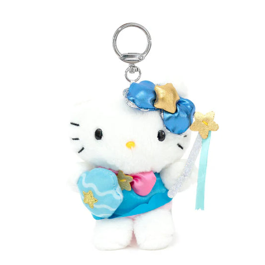 Hello Kitty Zodiac Aquarius Mascot Plush Keychain