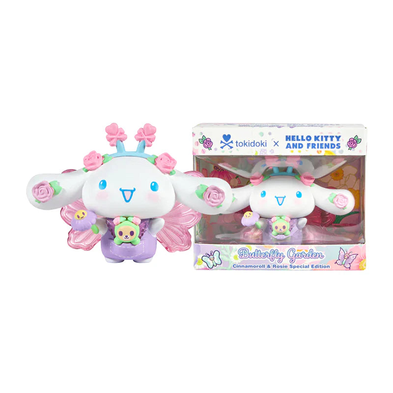 tokidoki x Hello Kitty and Friends Butterfly Garden Cinnamoroll and Rosie Butterfly Figure