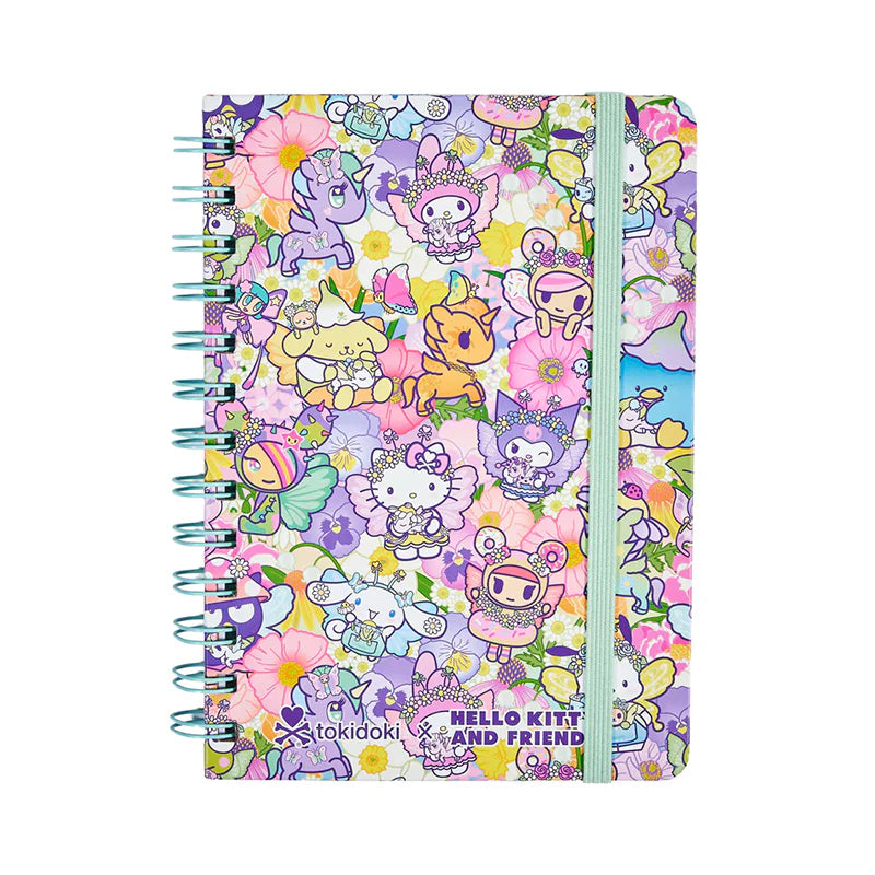 tokidoki x Hello Kitty and Friends Butterfly Garden Spiral Notebook