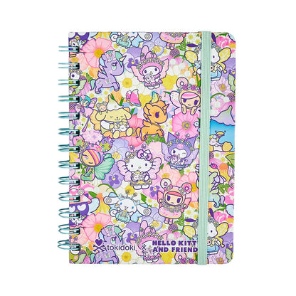 tokidoki x Hello Kitty and Friends Butterfly Garden Spiral Notebook