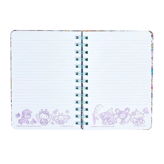 tokidoki x Hello Kitty and Friends Butterfly Garden Spiral Notebook