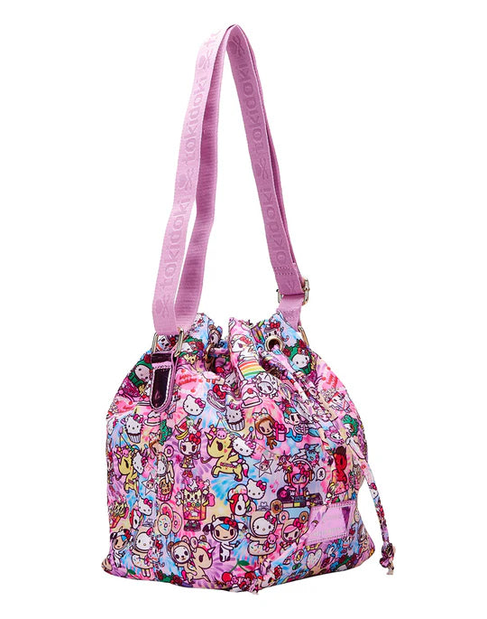 LOUNGEFLY x HELLO shops KITTY BUCKET BAG