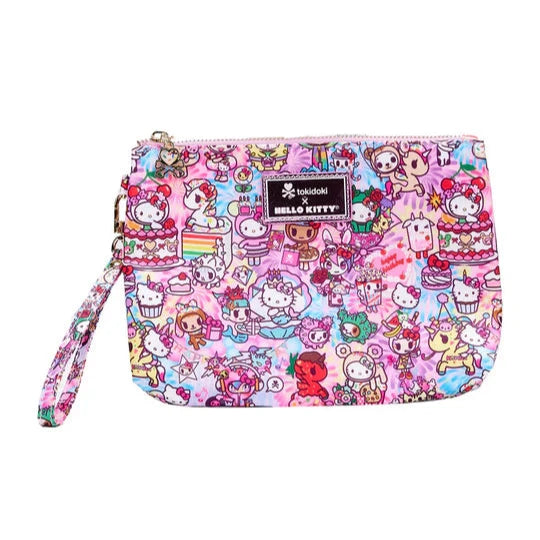 Tokidoki x Hello Kitty Birthday Bash Gusset Zip Pouch Wristlet