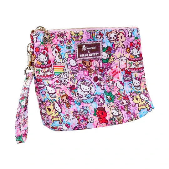 tokidoki x Hello Kitty Birthday Bash Gusset Zip Pouch Wristlet