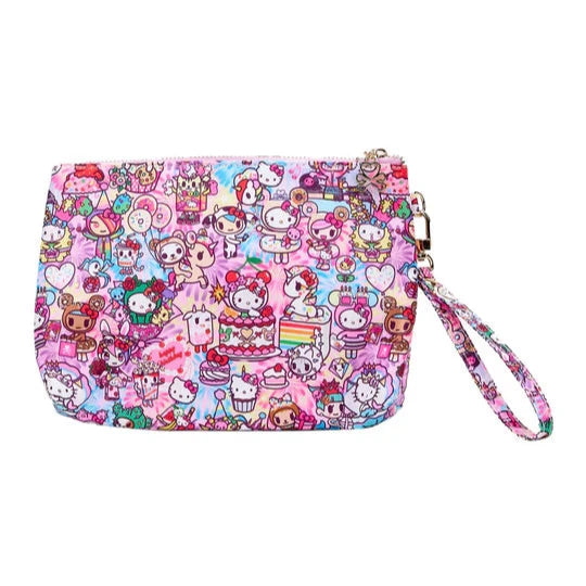 tokidoki x Hello Kitty Birthday Bash Gusset Zip Pouch Wristlet