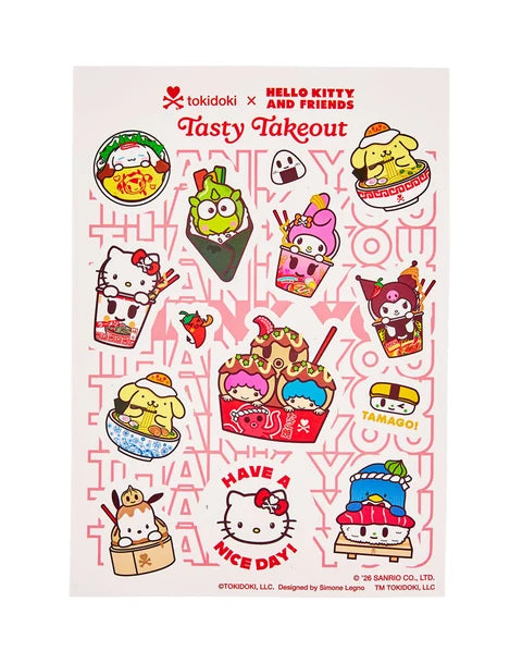 tokidoki Tasty Takeout Sticker Sheet