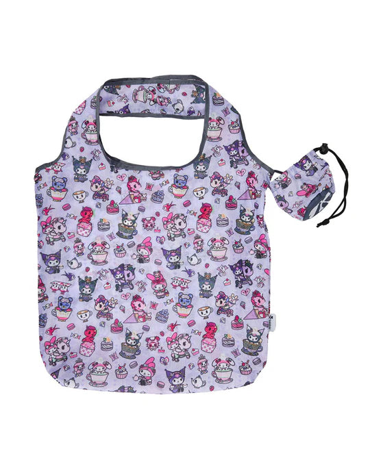 tokidoki x Kuromi and My Melody Garden Party Reusable Shopping Tote