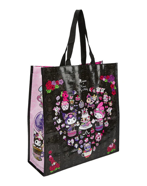 tokidoki x Kuromi and My Melody Garden Party Vinyl Tote