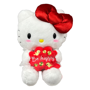 Hello Kitty Be Happy Message Mascot Clip On Plush