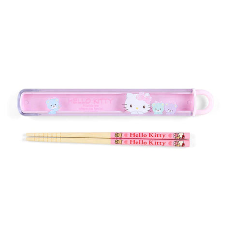 Hello Kitty Pink Chopsticks and Case