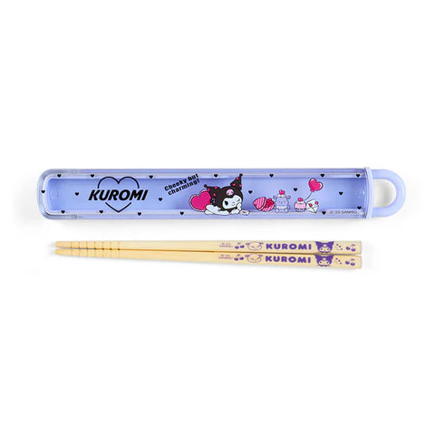 Kuromi Chopsticks and Case