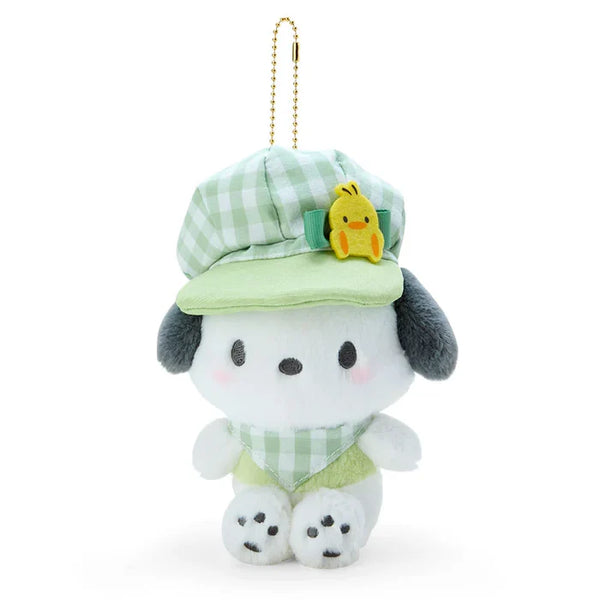 Sanrio Characters Gingham Casquette Mascot Clip On