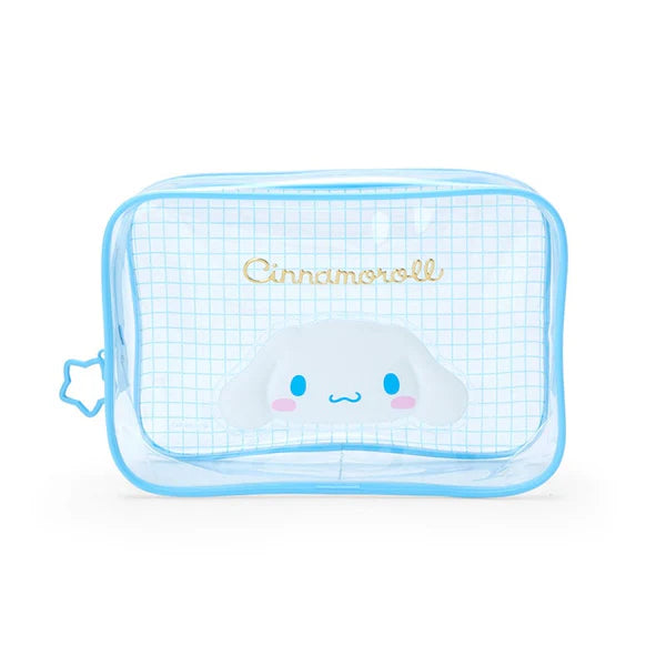 Sanrio Characters Clear Grid Zipper Pouch