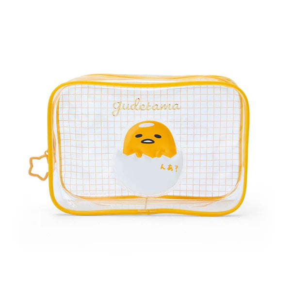 Sanrio Characters Clear Grid Zipper Pouch