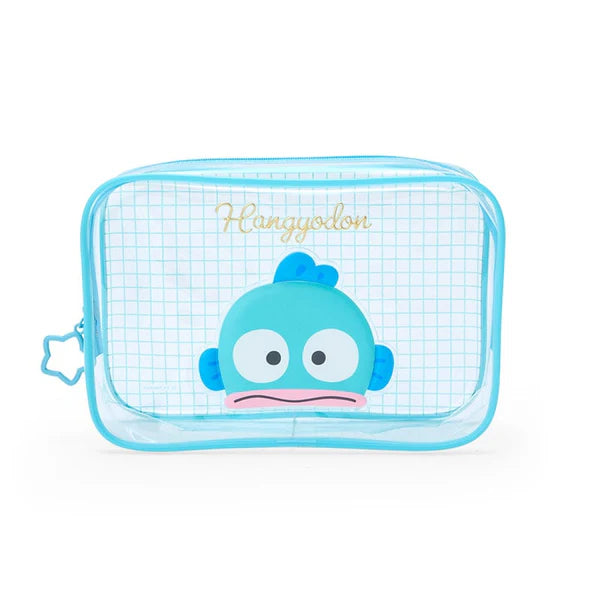 Sanrio Characters Clear Grid Zipper Pouch