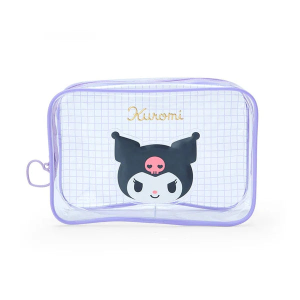 Sanrio Characters Clear Grid Zipper Pouch