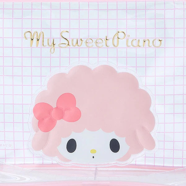 Sanrio Characters Clear Grid Zipper Pouch