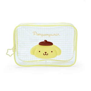 Sanrio Characters Clear Grid Zipper Pouch