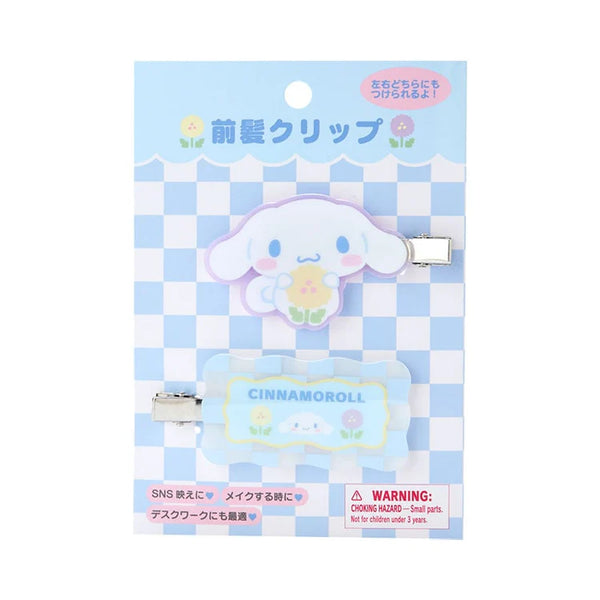 Sanrio Characters Pastel Check Hair Clip