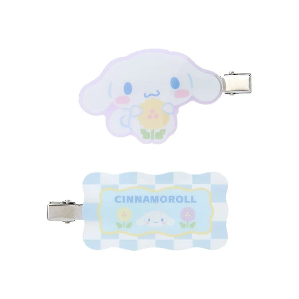 Sanrio Characters Pastel Check Hair Clip