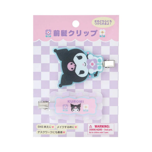 Sanrio Characters Pastel Check Hair Clip