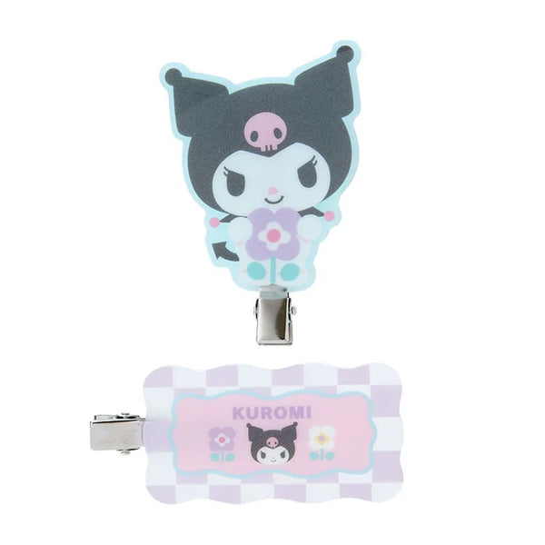 Sanrio Characters Pastel Check Hair Clip