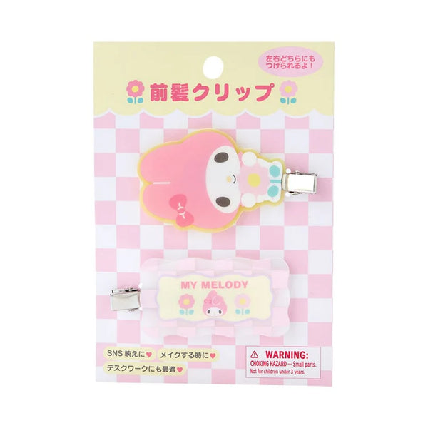 Sanrio Characters Pastel Check Hair Clip